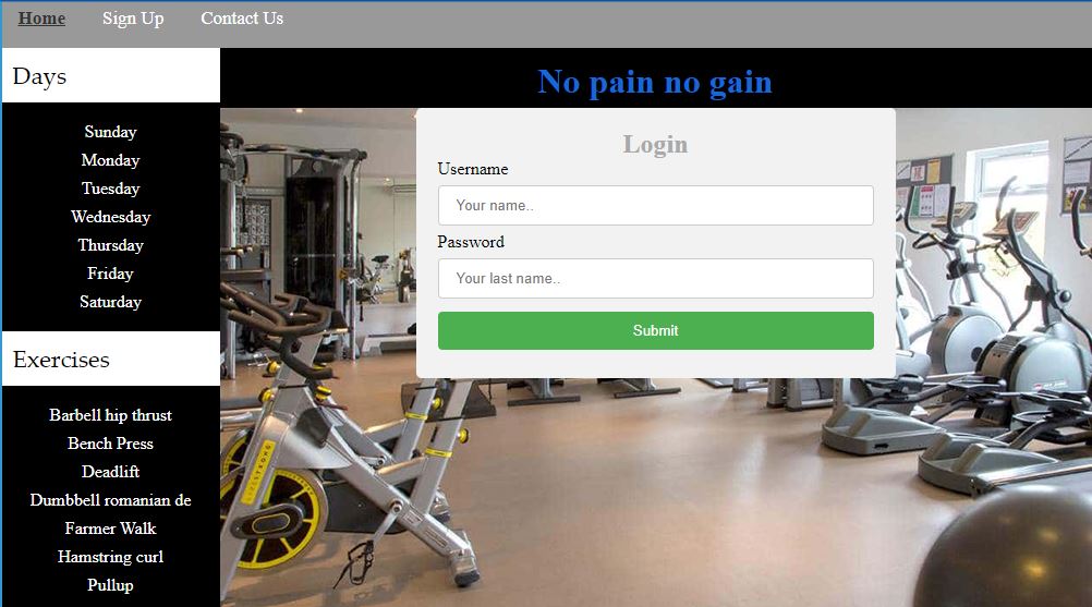 Simple Gym Management System